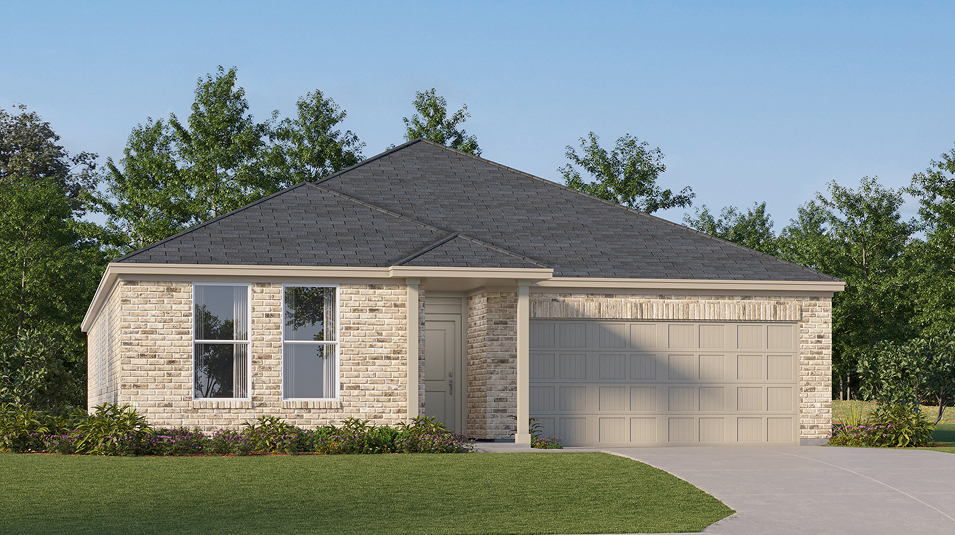 Springsteen plan elevation by Lennar, representative of 1025 Flint Ridge Loop, Salado, TX