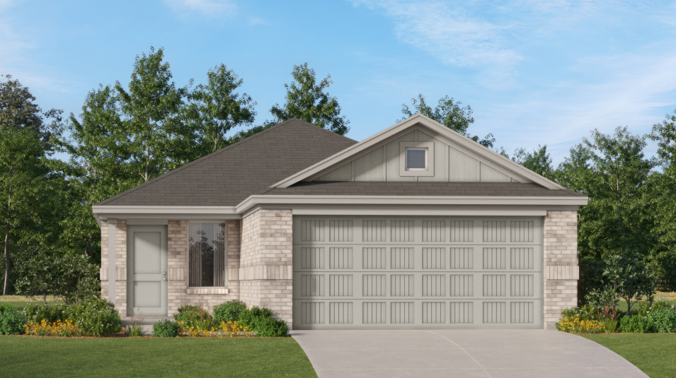 Kitson plan elevation by Lennar, representative of 209 Flying Tigers Trl, Jarrell, TX