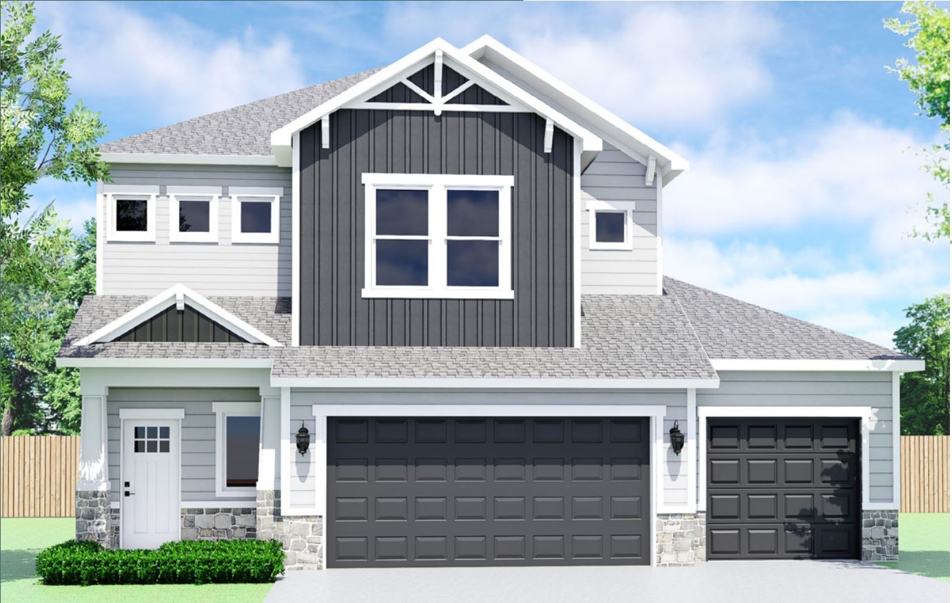 Iris plan elevation by Saratoga Homes — 205 Olla Drive, Killeen, TX