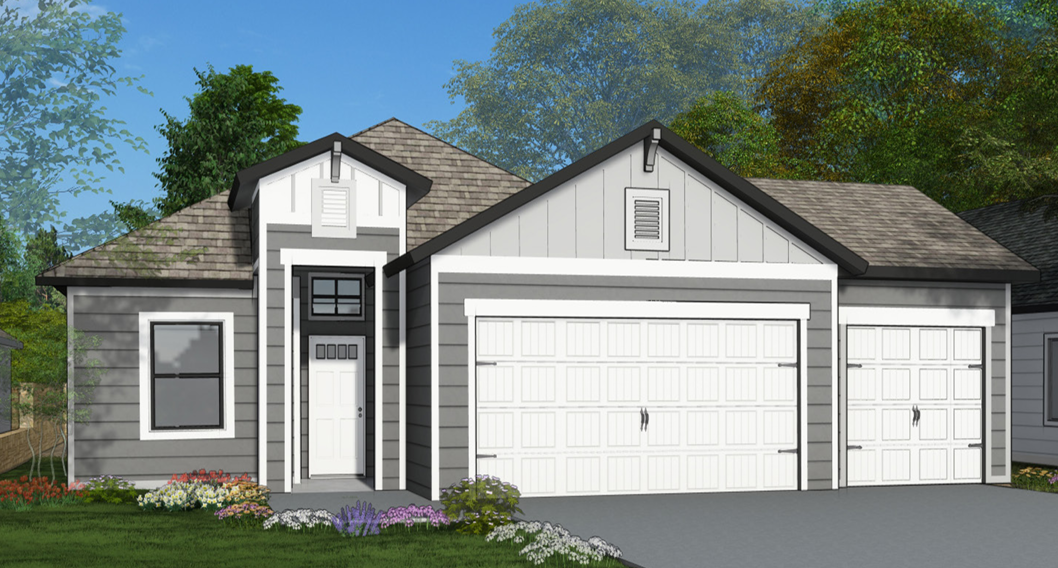 Swan plan elevation by Saratoga Homes — 409 Dobson Drive, Killeen, TX